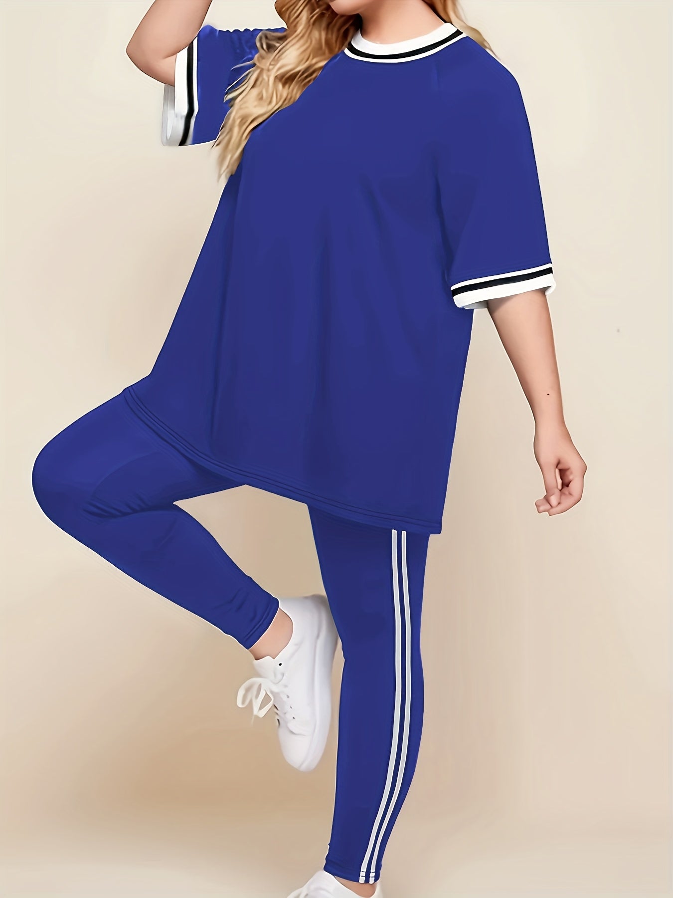 Women's Plus Size Casual Lounge Set