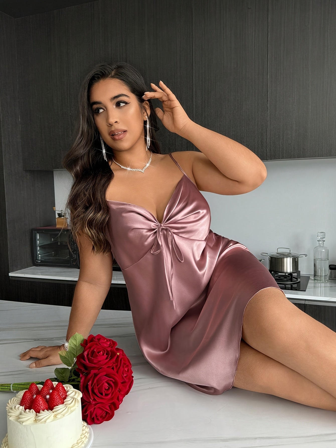 Plus Size Elegant Nightgown for Women