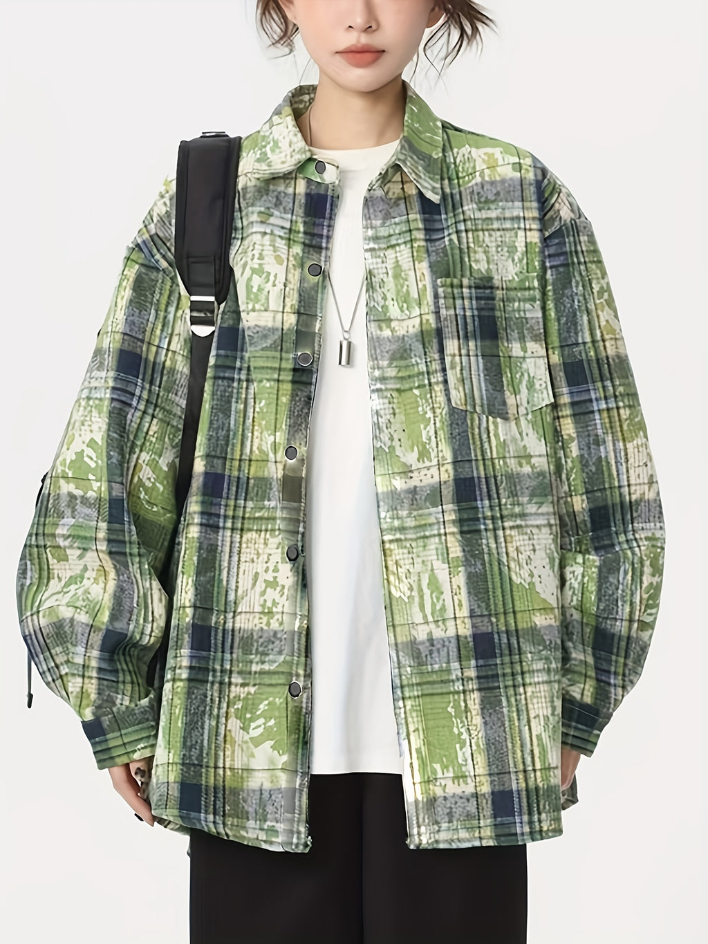 Men's & Women's Vintage American Retro Asymmetrical hem Shirt