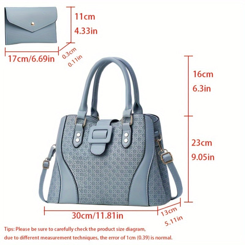 Two-Piece Set Fashion Plaid Shoulder Bag