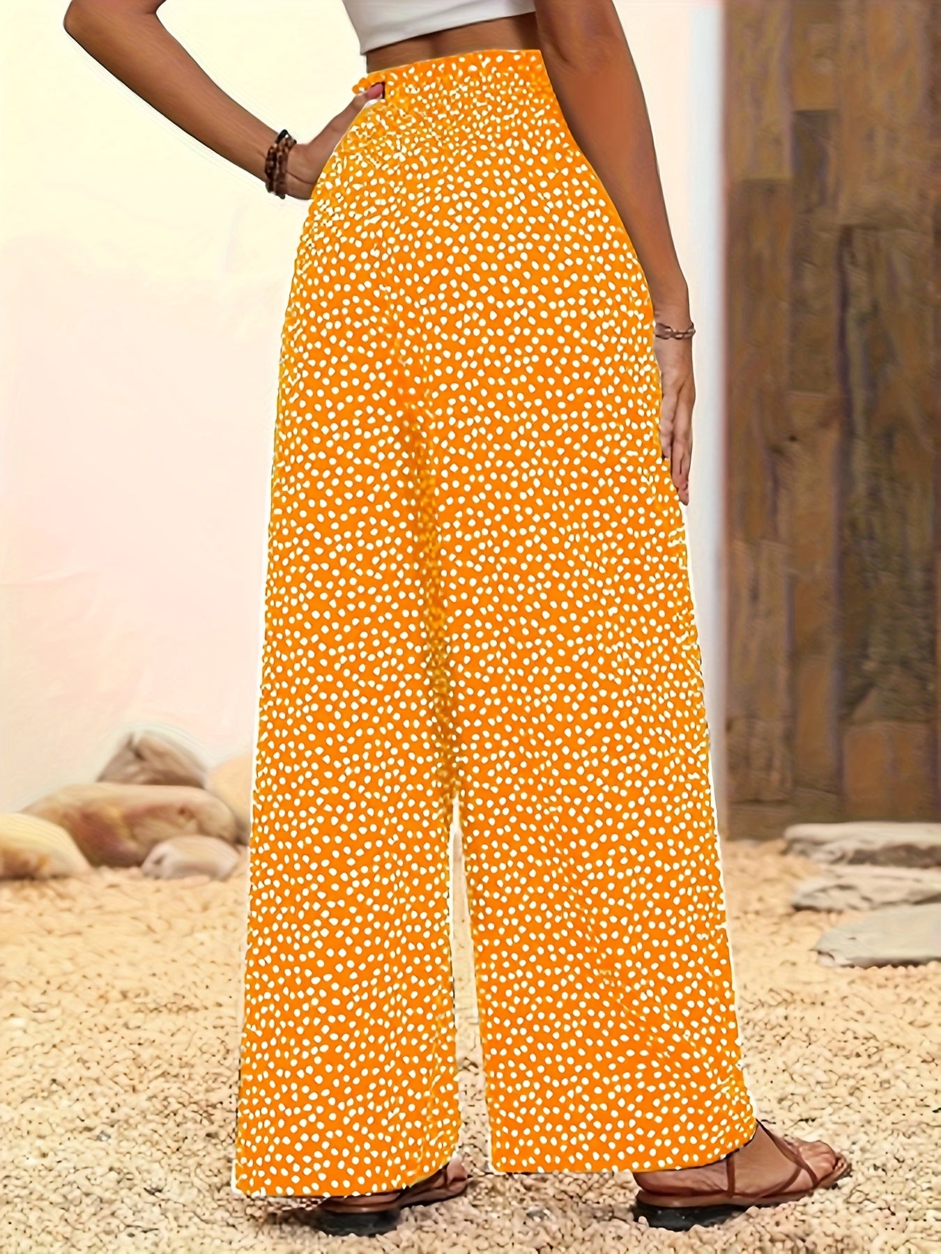 Casual Elastic Waist Loose Pants for Women