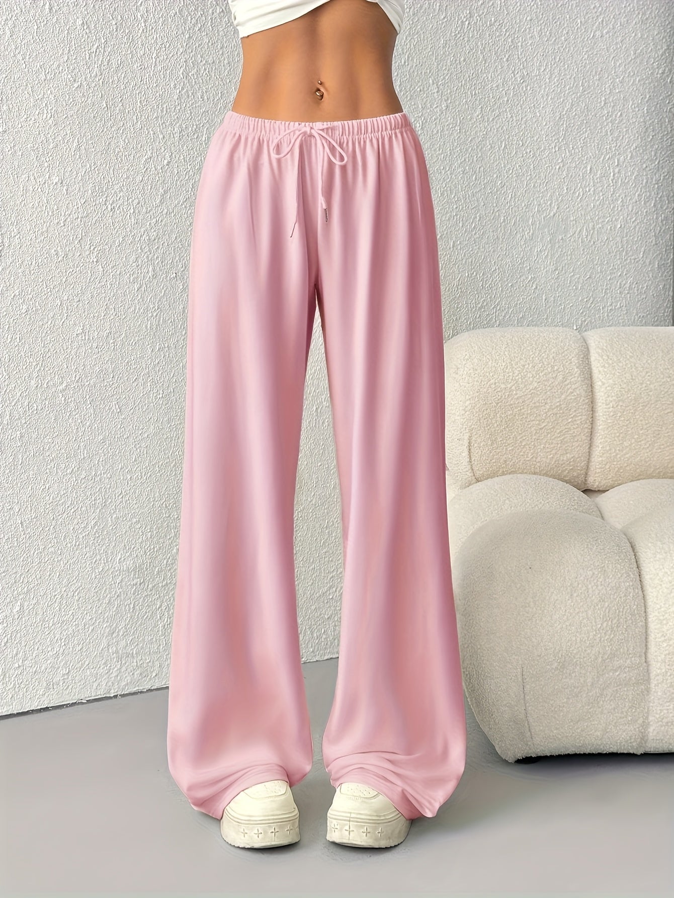 Comfortable Women's Casual Wide-Leg Joggers
