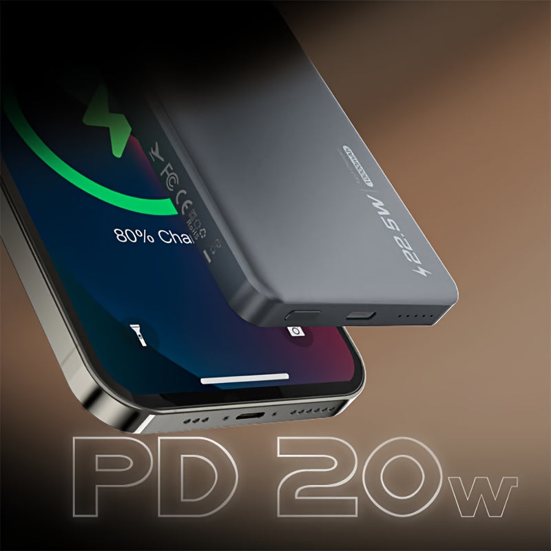 20W ultra-thin wireless mobile power bank wireless charger 15W 10000mAh