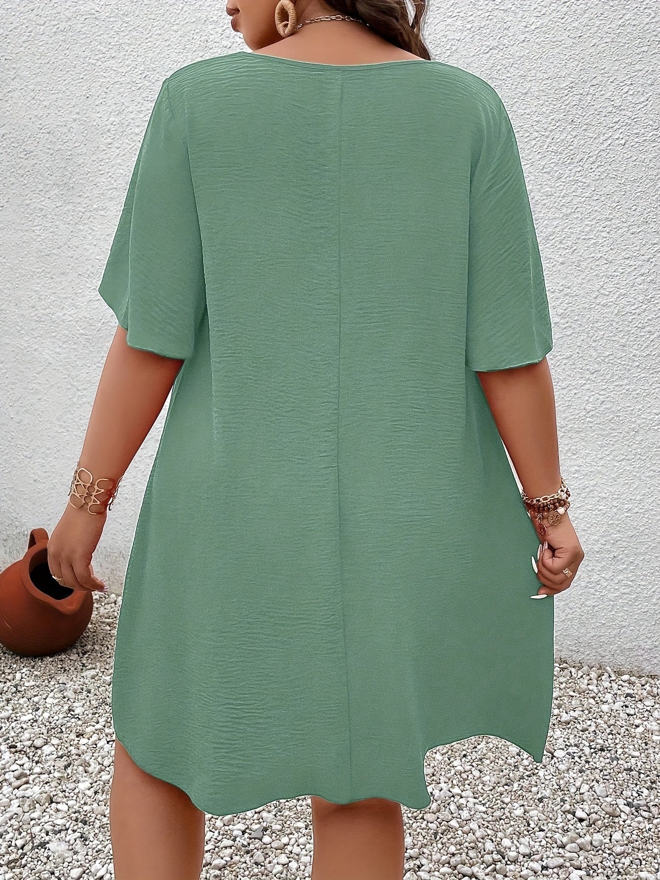 Elegant Square Neck Dress for Women