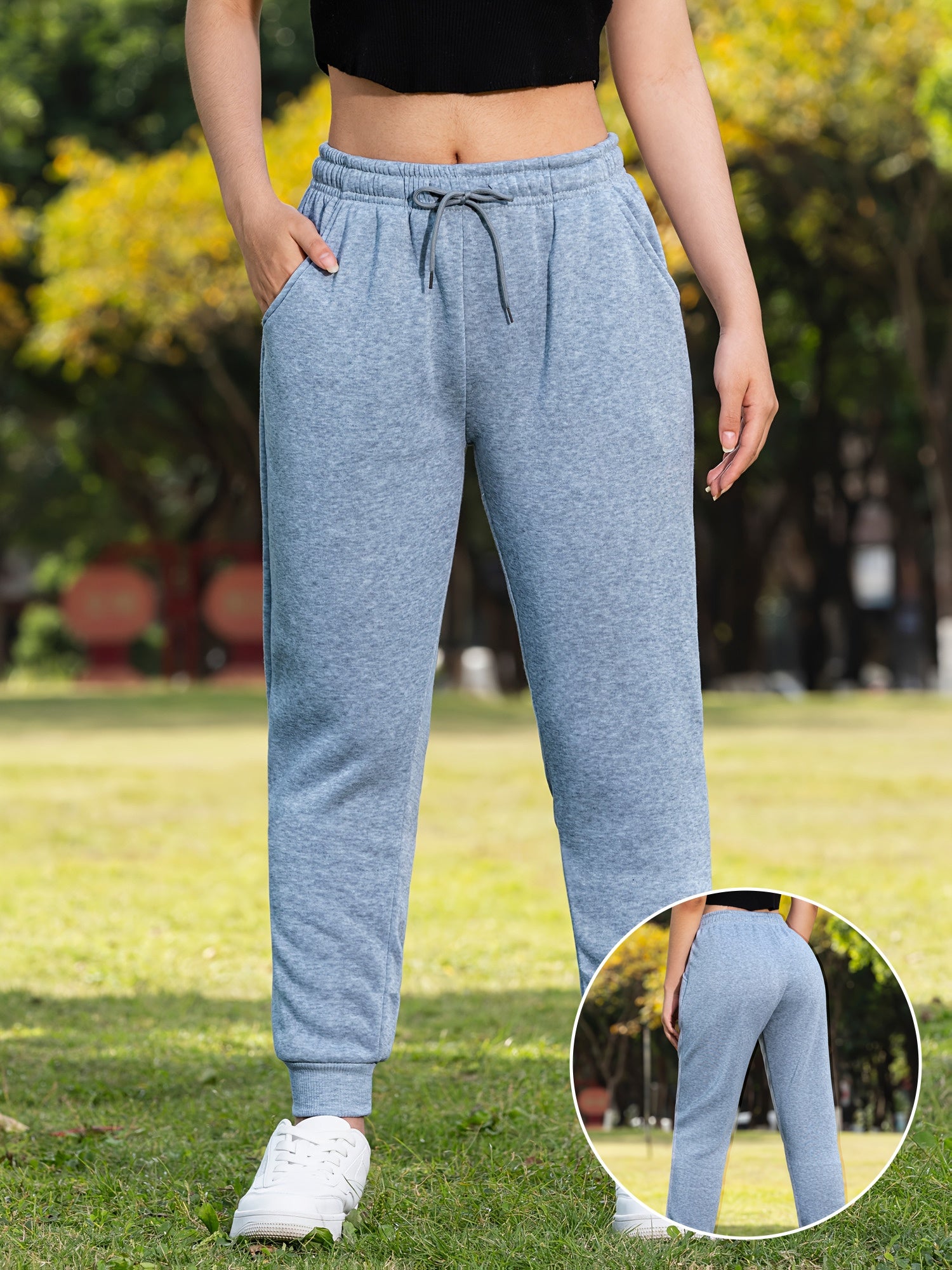 Loose Fit, Drawstring Waist, Long Length Comfortable Trousers