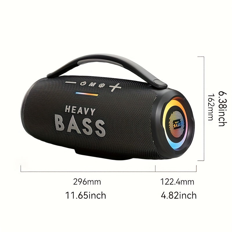 HEAVY BASS 30W wireless Portable Speaker with Subwoofer Surround Sound, USB Charging