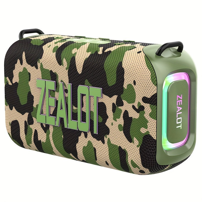 ZEALOT S85 Wireless Speakers, Outdoor Portable Subwoofer Speaker, Hifi Sound quality, RGB light, Dual Pairing