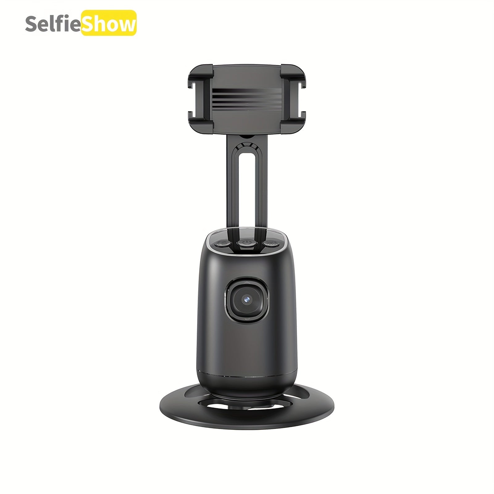 AI Intelligent Dual Cold Shoe Interface 360°Face Tracking Gimbal