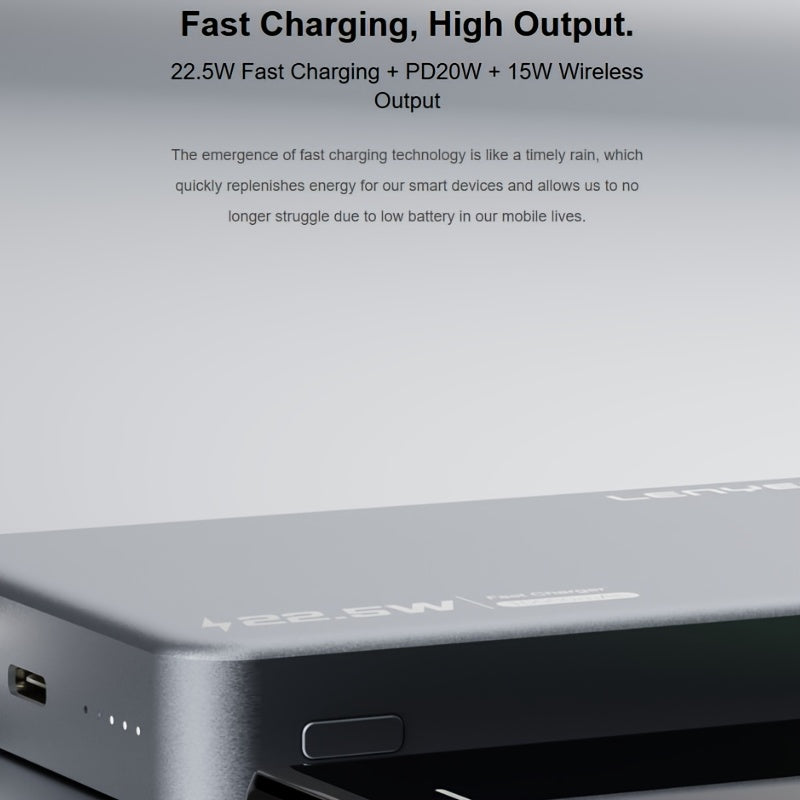 20W ultra-thin wireless mobile power bank wireless charger 15W 10000mAh