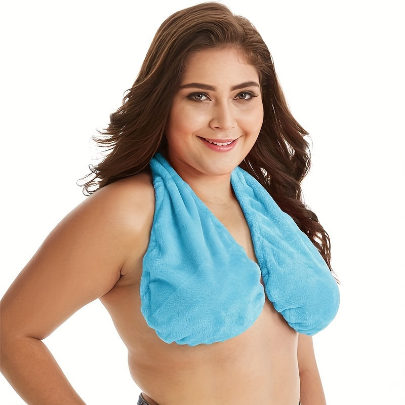 Quick-Dry & Breathable Towel Wrap with Adjustable Strap