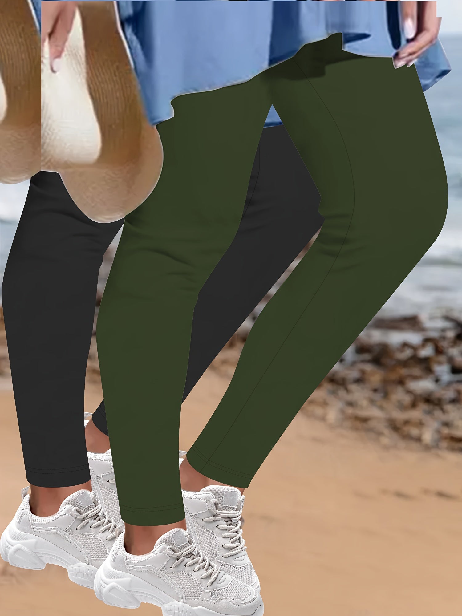 2pcs Elegant Leopard Print Skinny Leggings