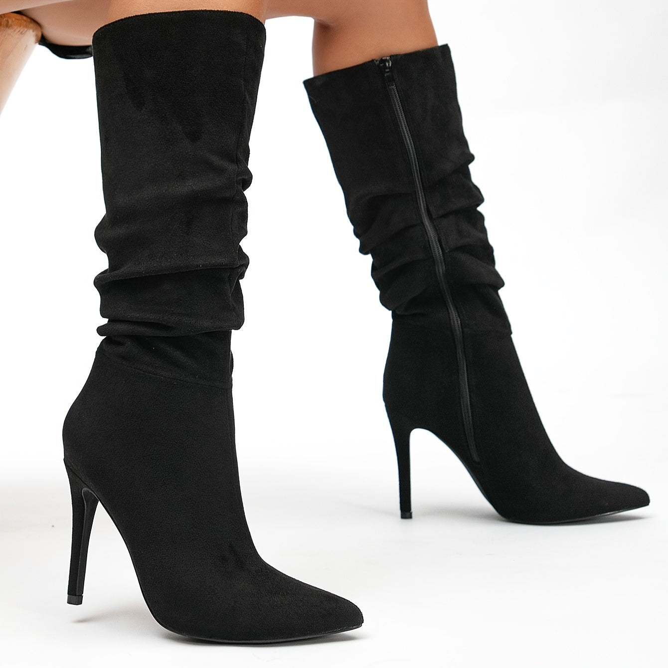 Stylish Women's Long Boots Side Zipper