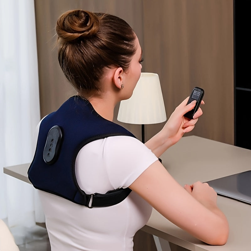 Multifunctional Back and Shoulder Massager with Vibration and Heating