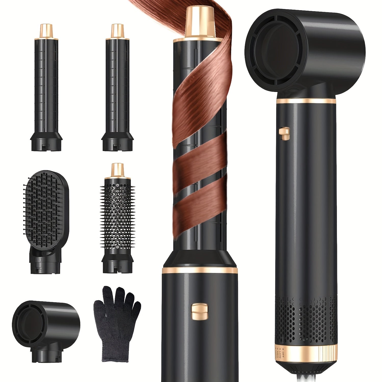 Blow Dryer Brush Set, 5-In-1 Hot Air Styler, Hair Dryer Brush