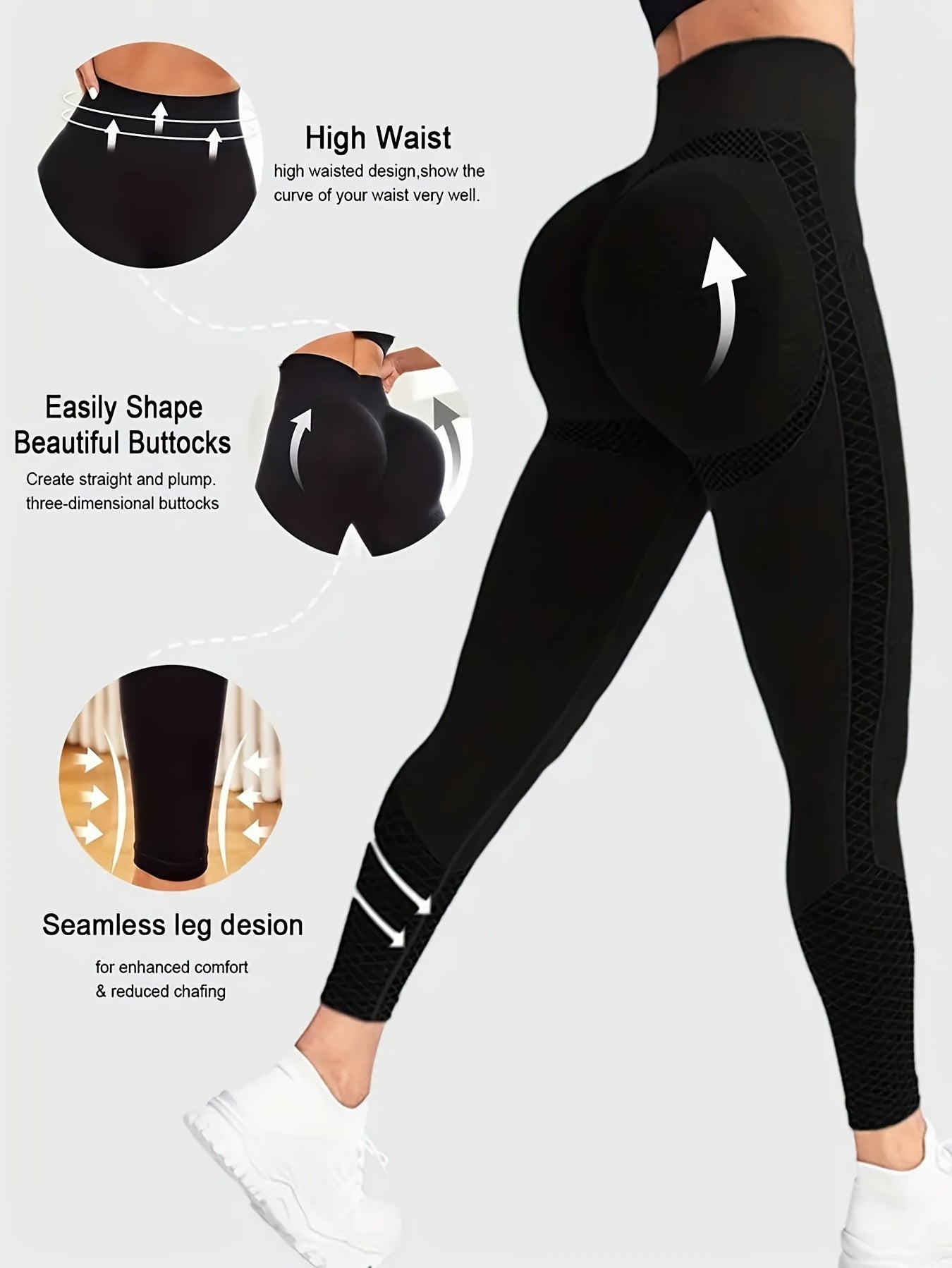 Super Comfortable High-waisted Compression Sports Tights