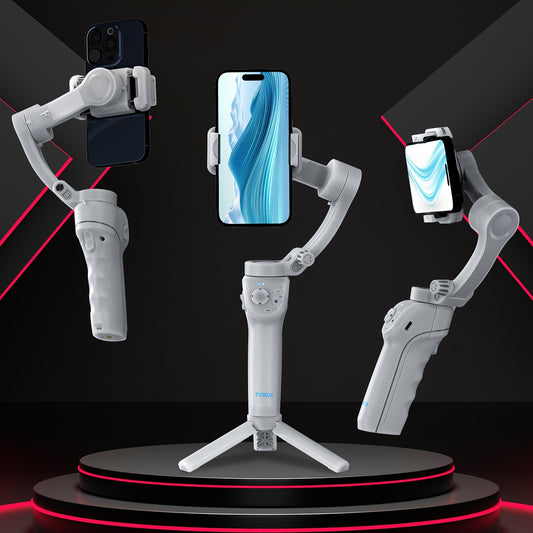 New three-axis PTZ stabilizer Intelligent anti-shake face recognition
