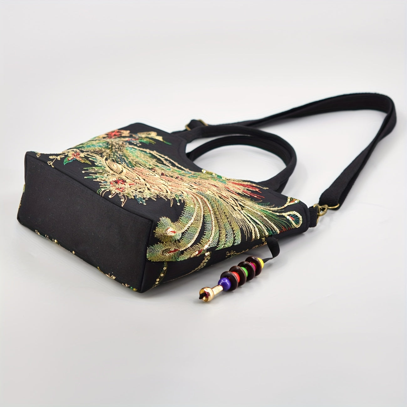 Chic Women's Embroidered Satchel Purse
