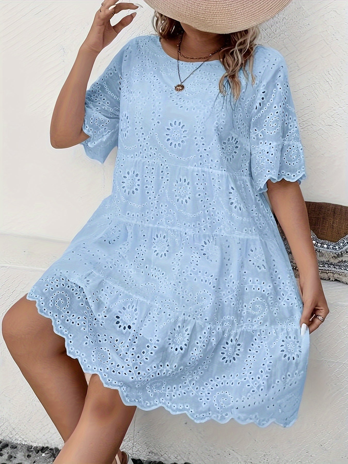 Loose Fit Round Neck Short Sleeve, Breathable