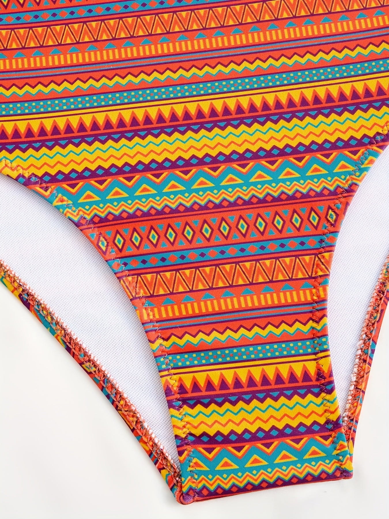 Swimsuit with Drawstring Design, Two-Piece Set for Women