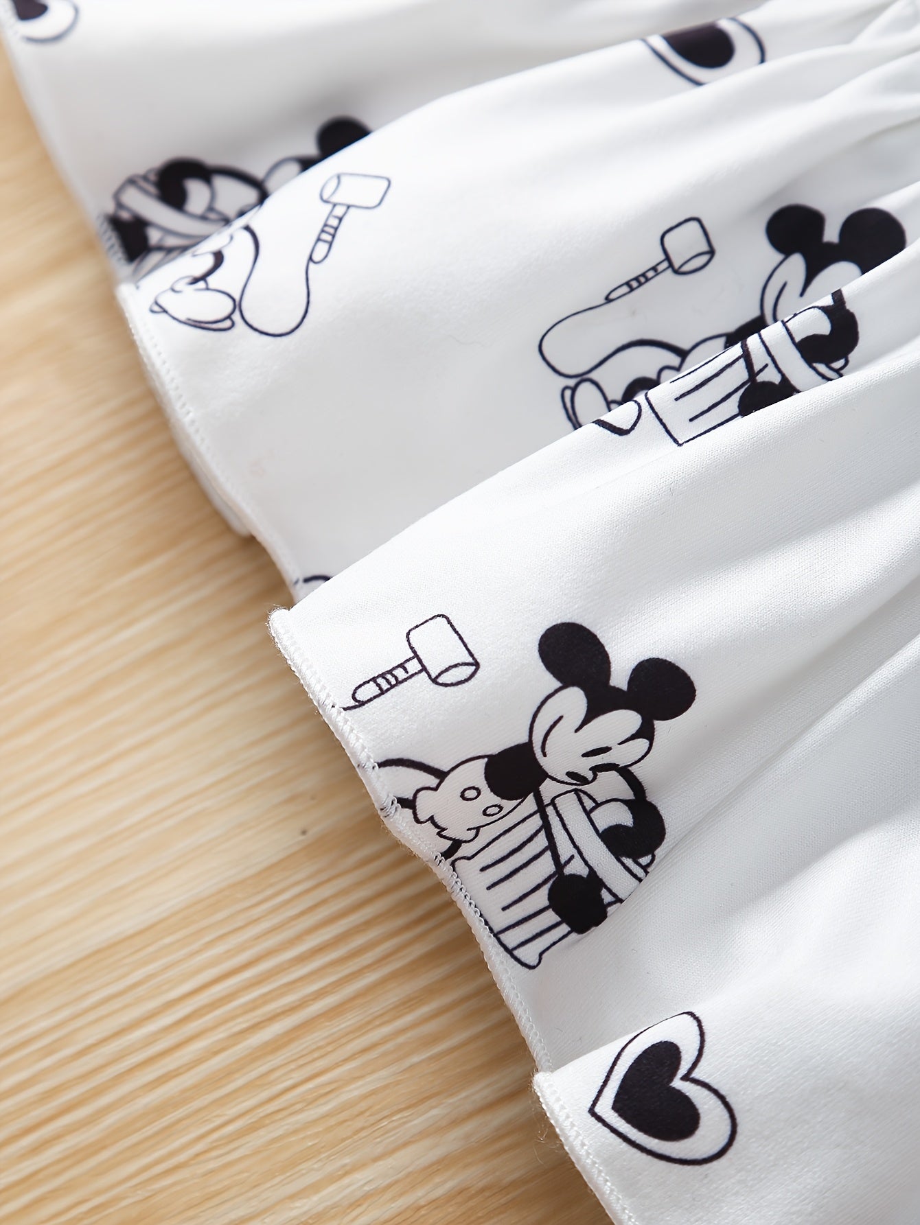 2-Pack Girls' Summer Dresses, Cute Cartoon Mouse Print
