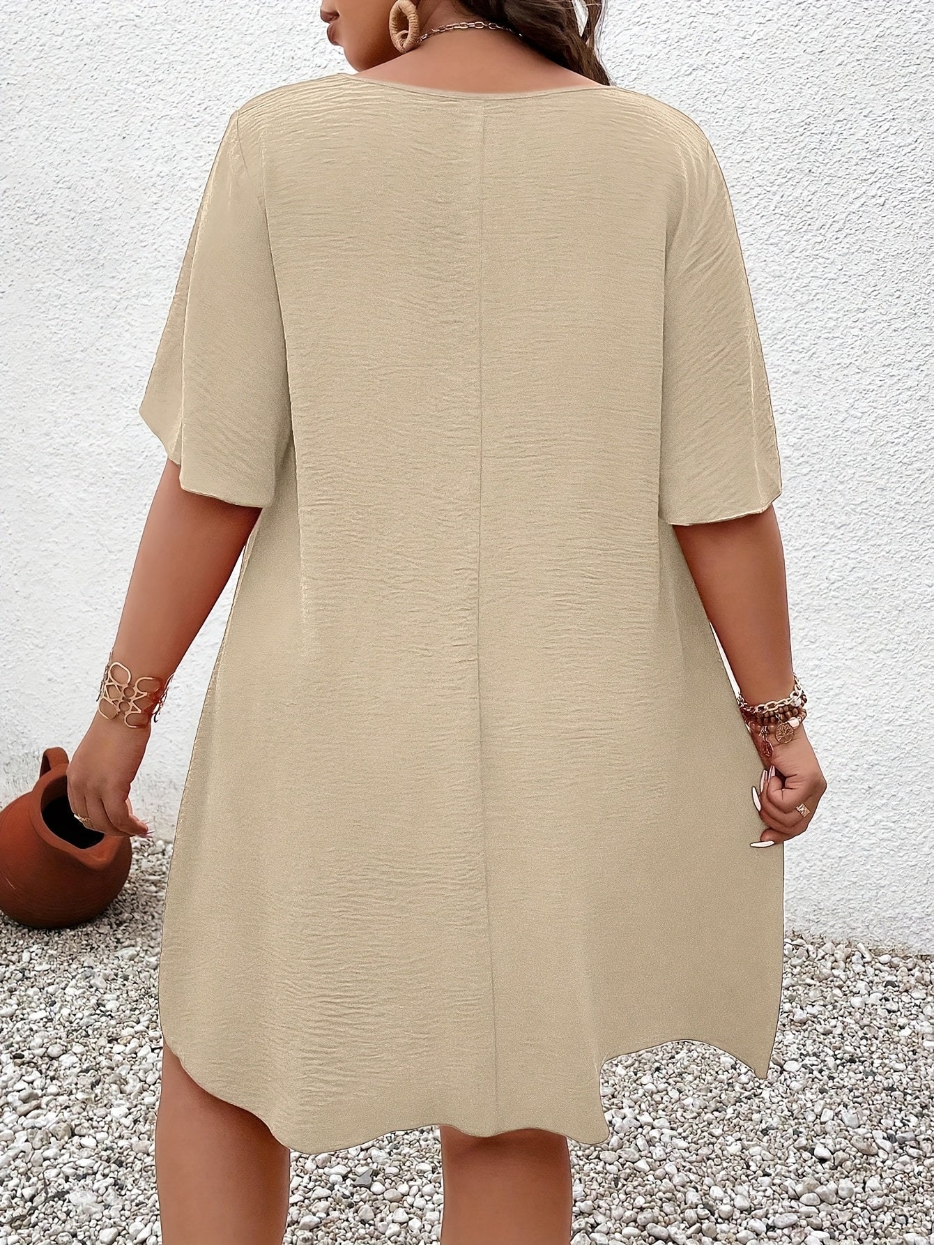 Elegant Square Neck Dress for Women