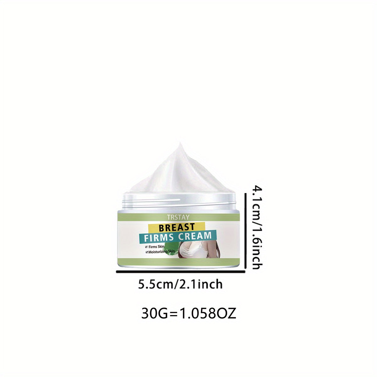 Breast massage cream: firms the Light Beige and is rich in various vitamins.