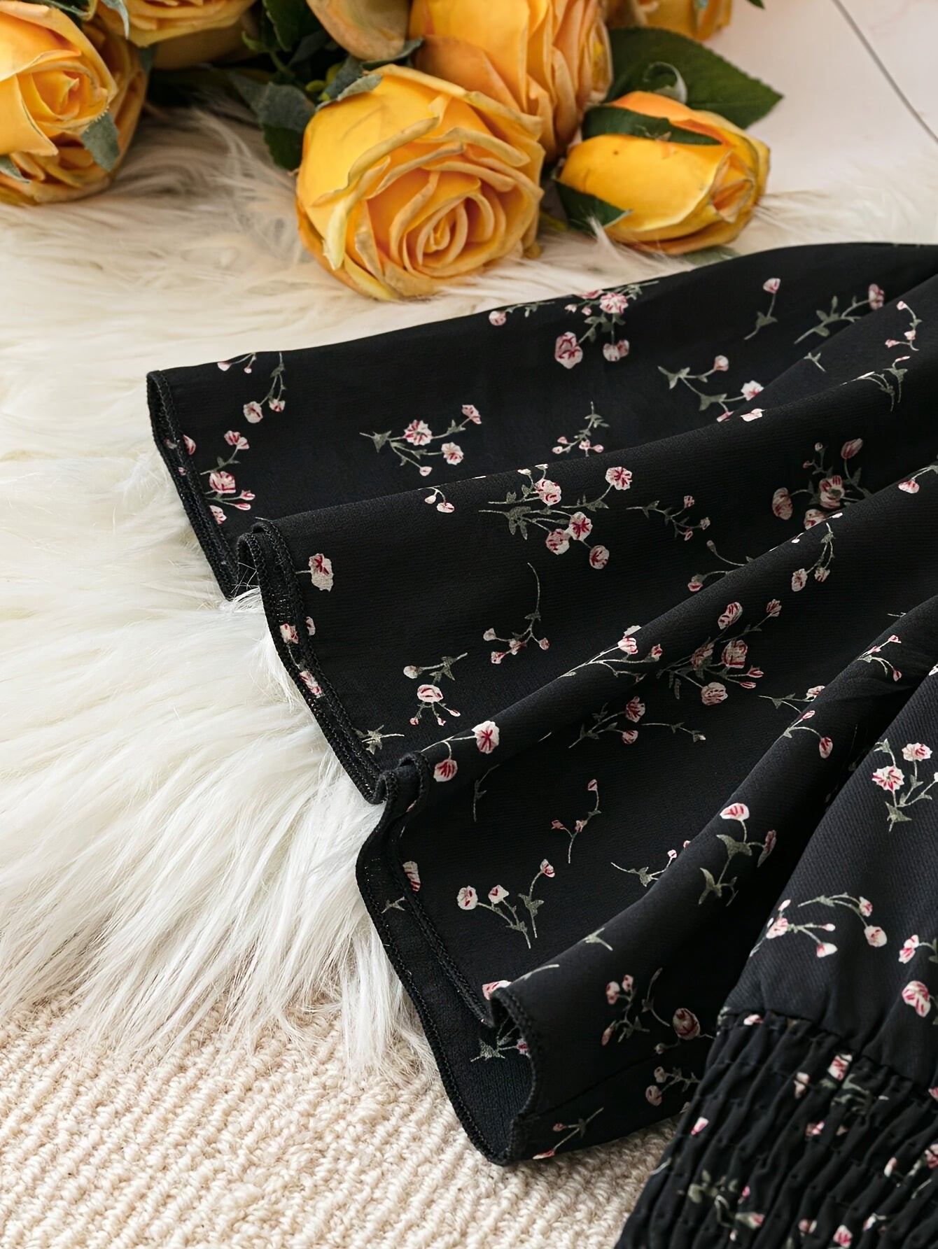 Elegant Plus Size V-Neck Dress