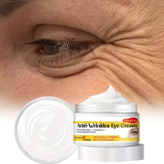 Fast Acting Eye Firming Cream - for Dull Eyes, Puffiness, Bags, Crow's Feet, Fine Lines, Smoothing Light Beige