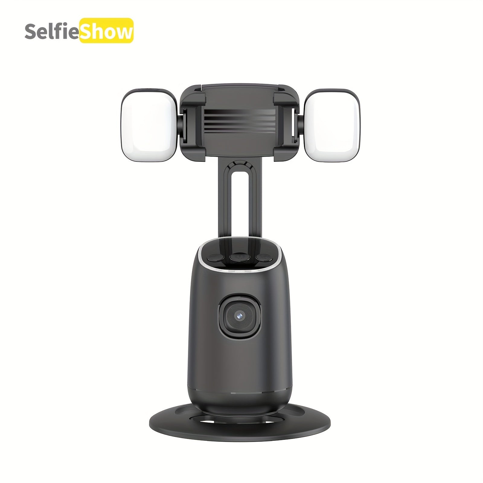 AI Intelligent Dual Cold Shoe Interface 360°Face Tracking Gimbal