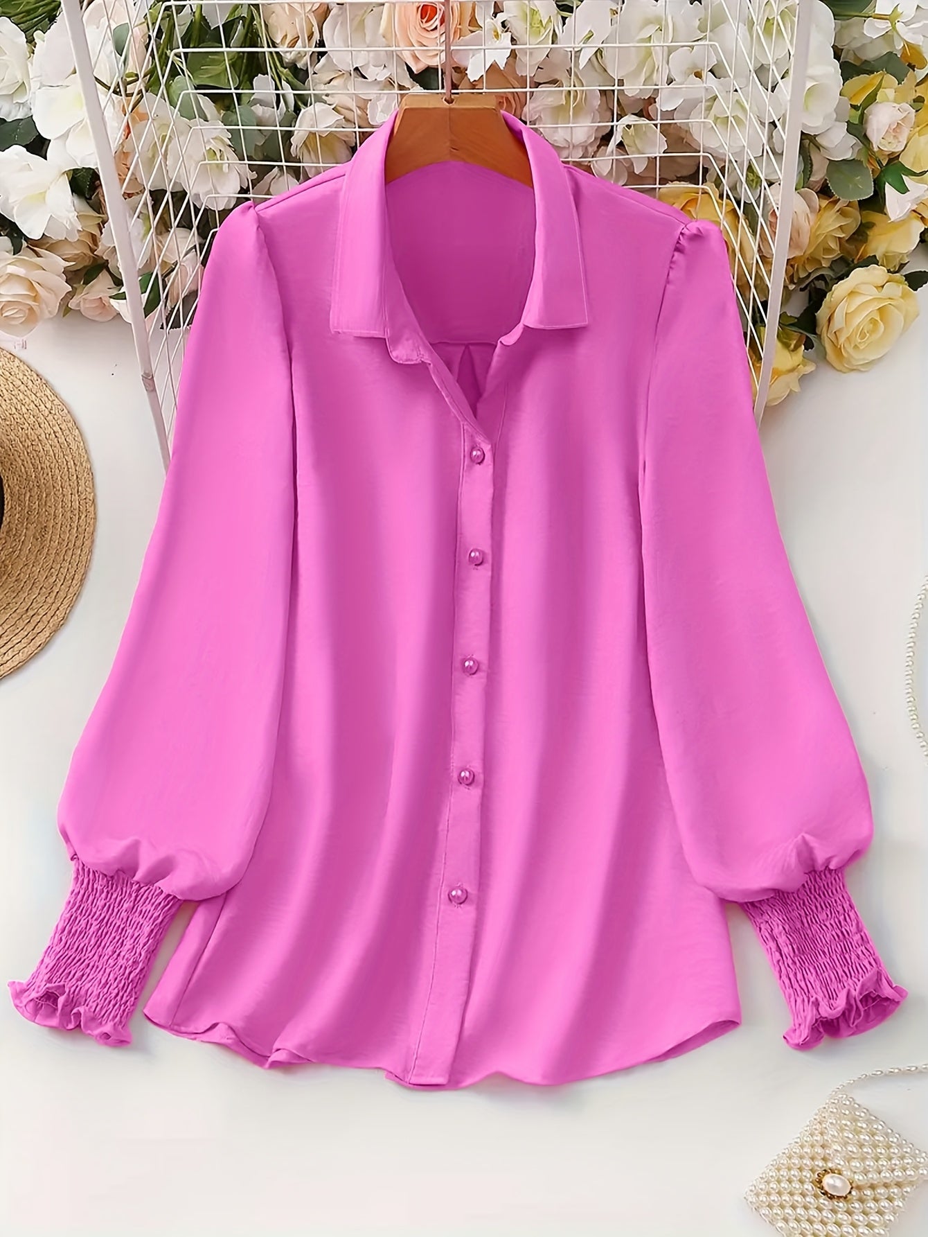 Elegant Women's Plus Size Shirt