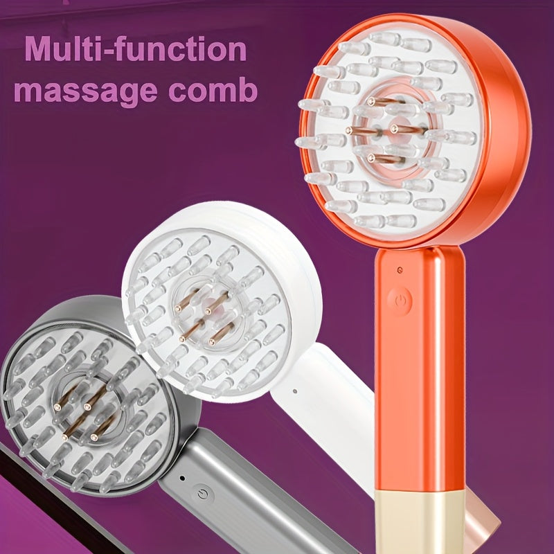 2-In-1 Scalp Massager, an Electric Massage Comb with a Hair Oil Dispenser