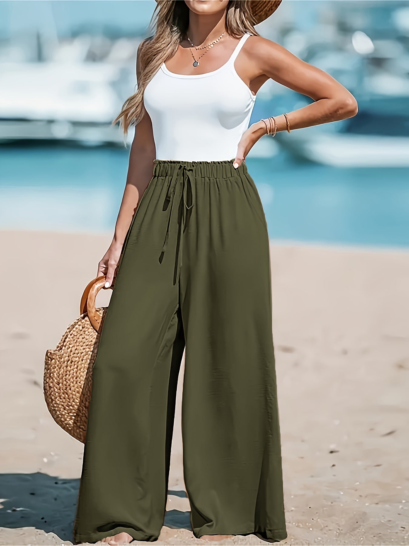 High-Waisted Wide-Leg Pants for Women