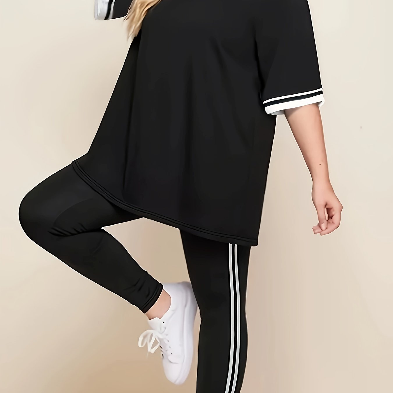 Women's Plus Size Casual Lounge Set