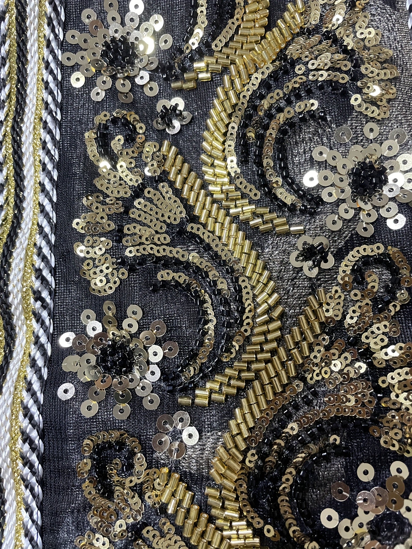 Plus Size - Elegant Embroidered Black Long Robe | Loose Comfortable Regular Fit