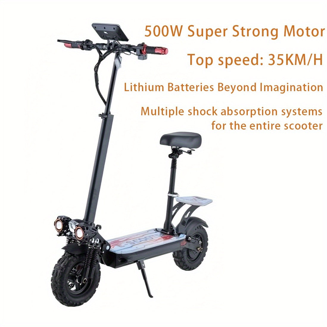 Bolin M6Pro Super Electric Scooter, 500W Super Motor, 55KM Range