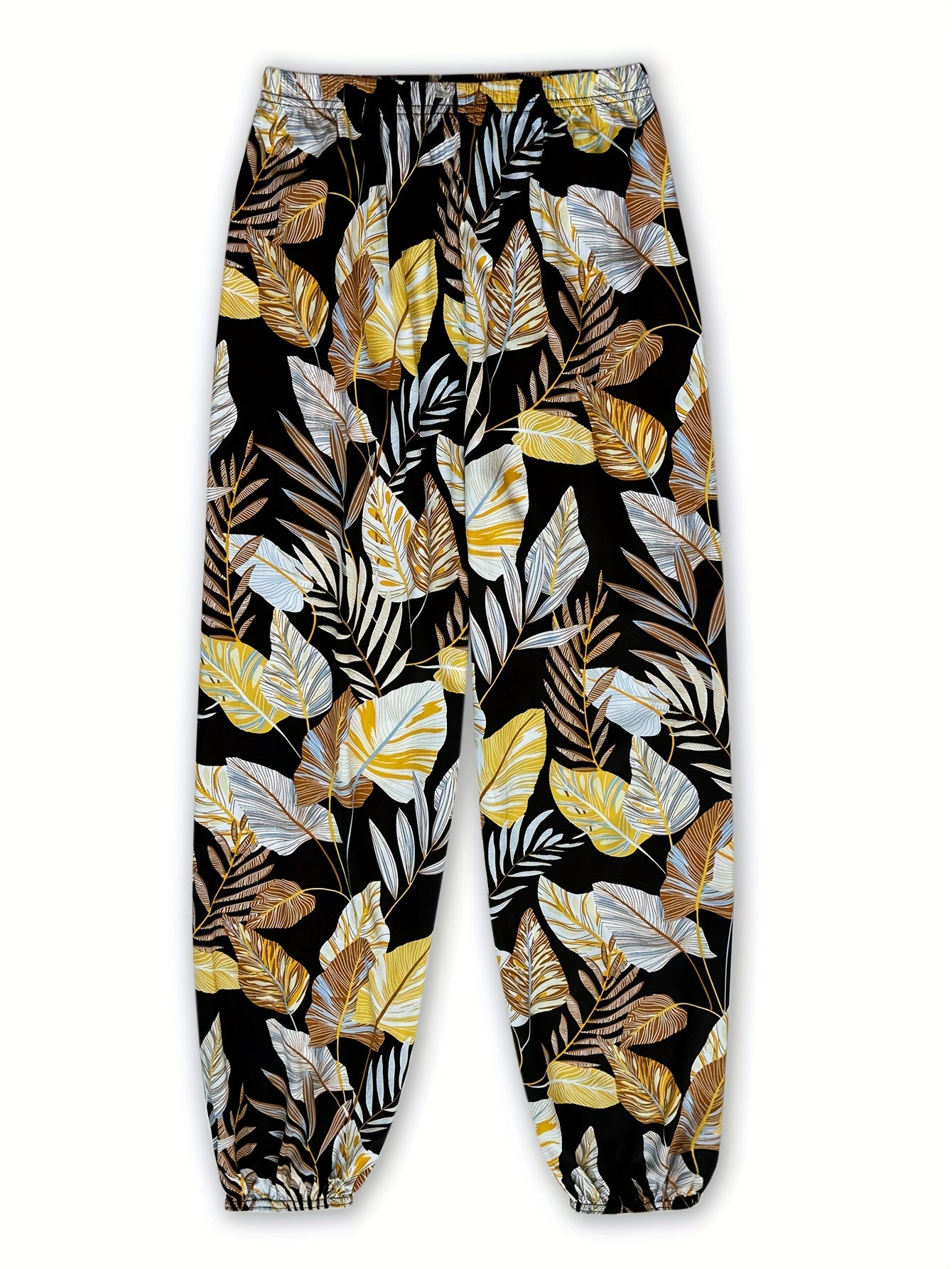 Women's Loose Fit Wide Leg Flare Pants with Print