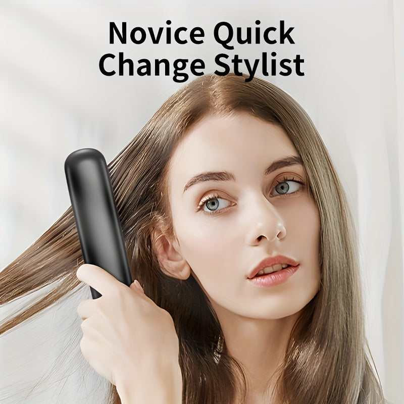 Portable cordless straight hair comb, rapid heating