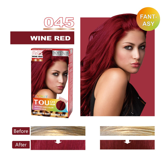 [Long-Lasting] Softsub TOUche Color Hair Dye Kit | 40ml Color Cream + 40ml Developer + 20ml Conditioner | Long-Lasting, Quick Application | Easy for All Hair Types | Perfect Gift for Women | Stylish Hair Color | Easy Applicat