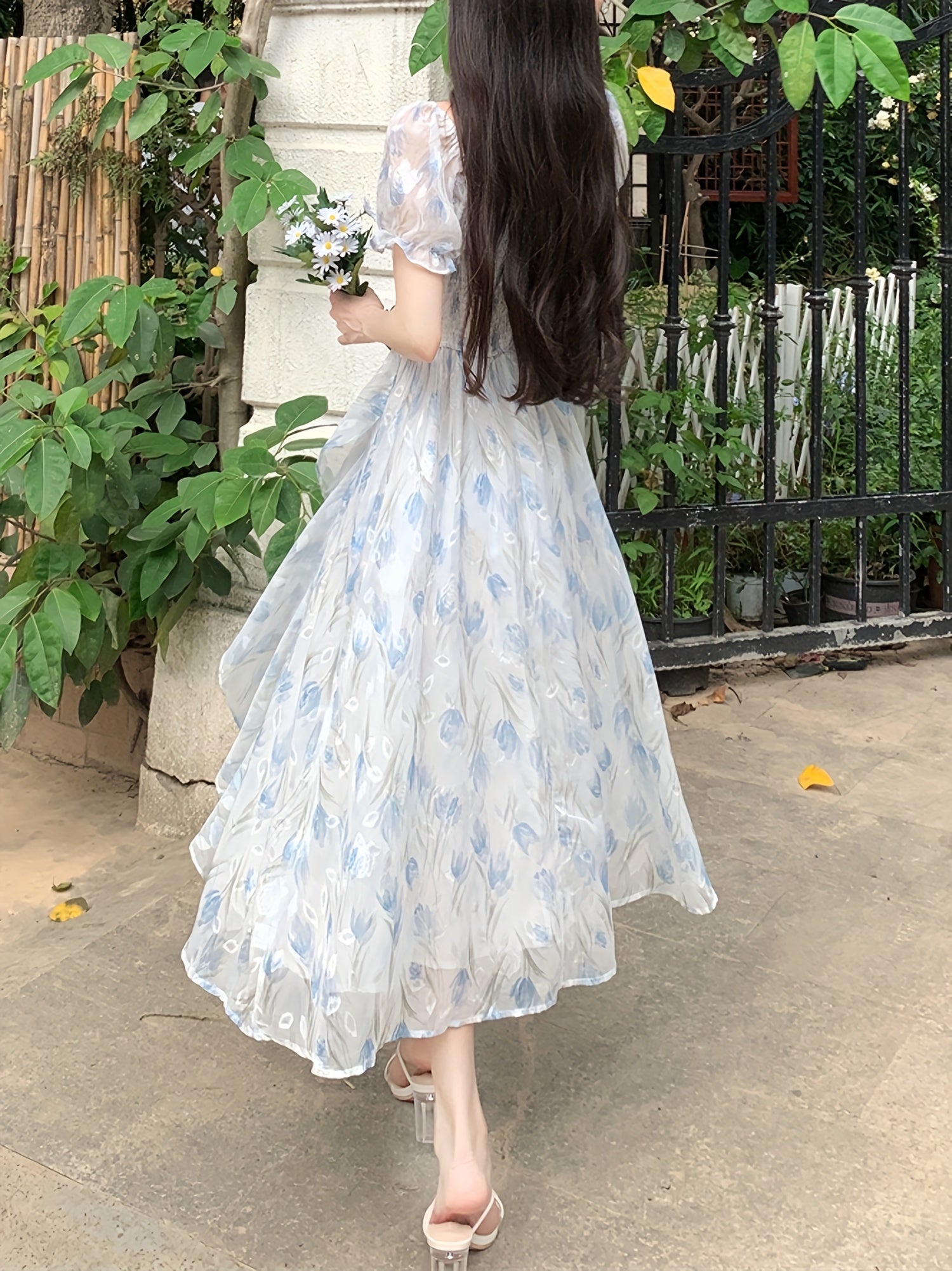 Chiffon Midi Dress for Women