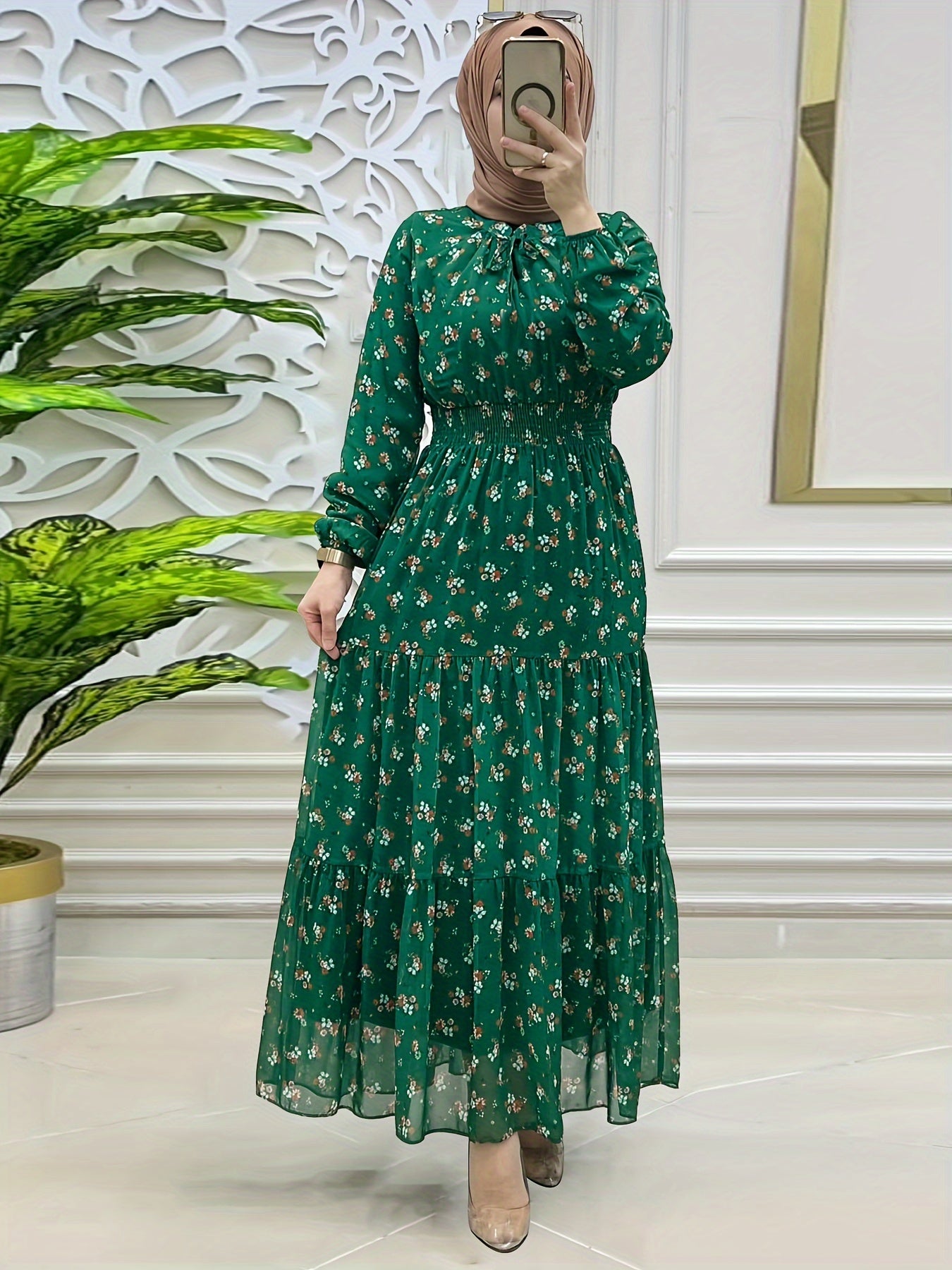 Elegant Long Sleeve Maxi Length