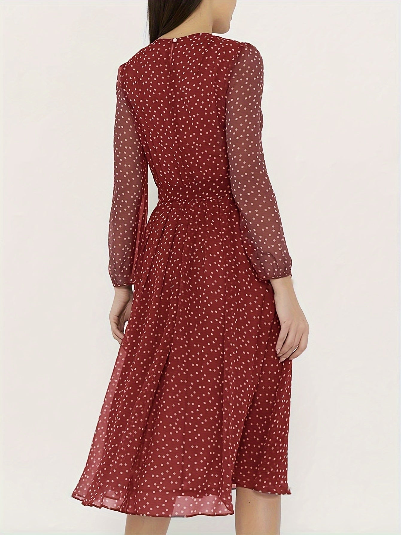 Short Sleeve Round Neck Flared Skirt