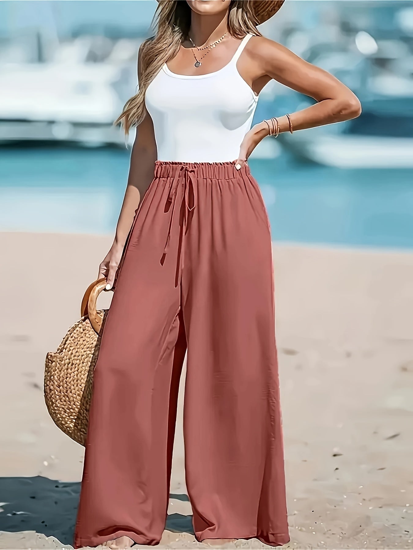 High-Waisted Wide-Leg Pants for Women