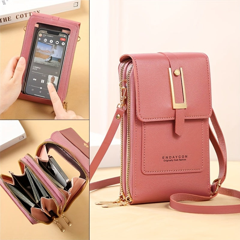 Women's Stylish Casual Touchscreen Crossbody Phone Bag