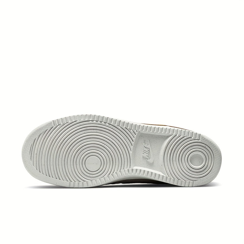 Nike Women's Air Cushion Sneakers - Lightweight All-Season Beige & White Low-Top Skate Shoes with Arch Support