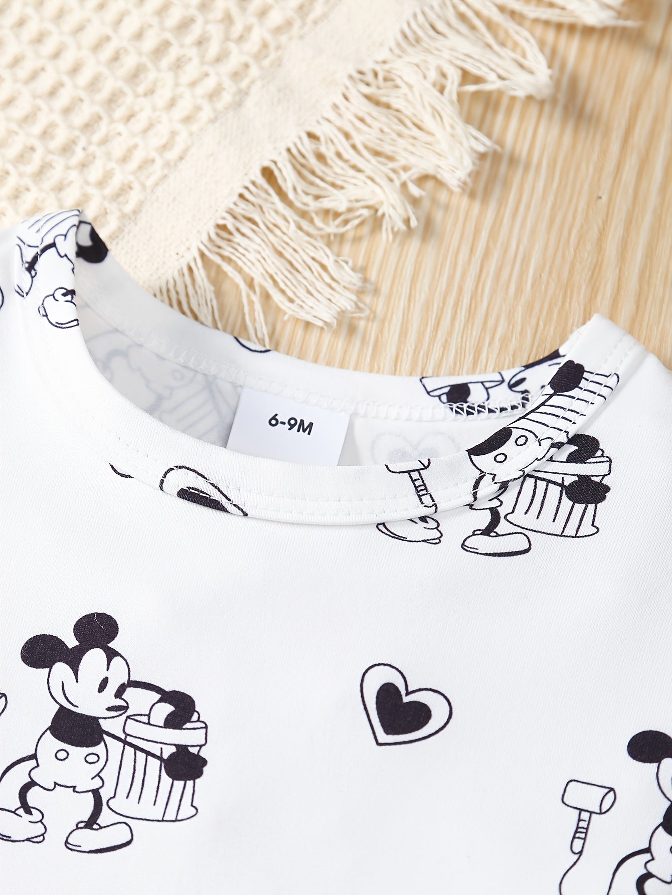 2-Pack Girls' Summer Dresses, Cute Cartoon Mouse Print