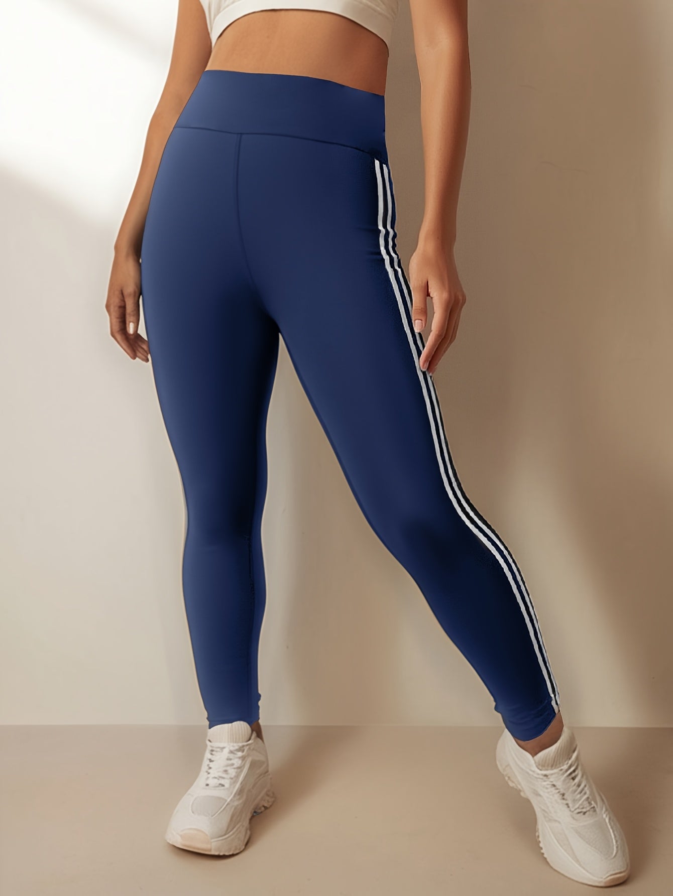 Women's Plus Size High-Waisted Yoga Pants, Tummy Control Leggings
