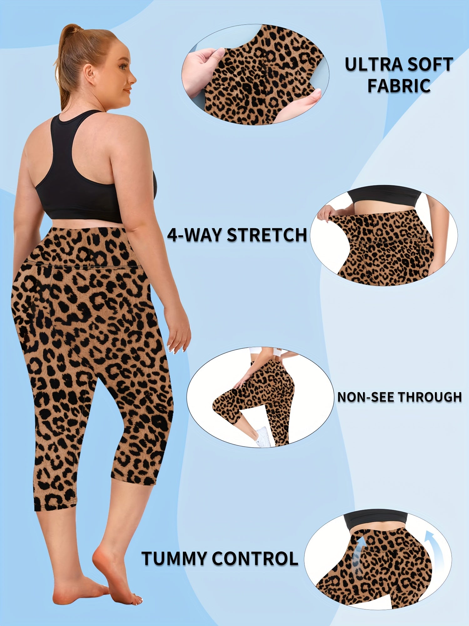 High-Waisted Plus Size 7-Inch Leggings