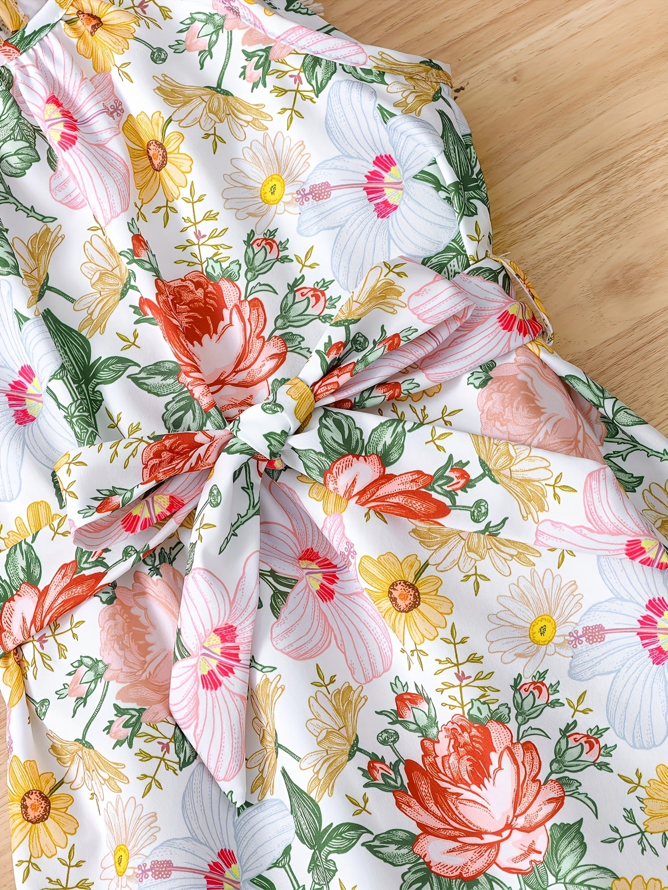 3pcs Summer Floral Girls' Skirt Set