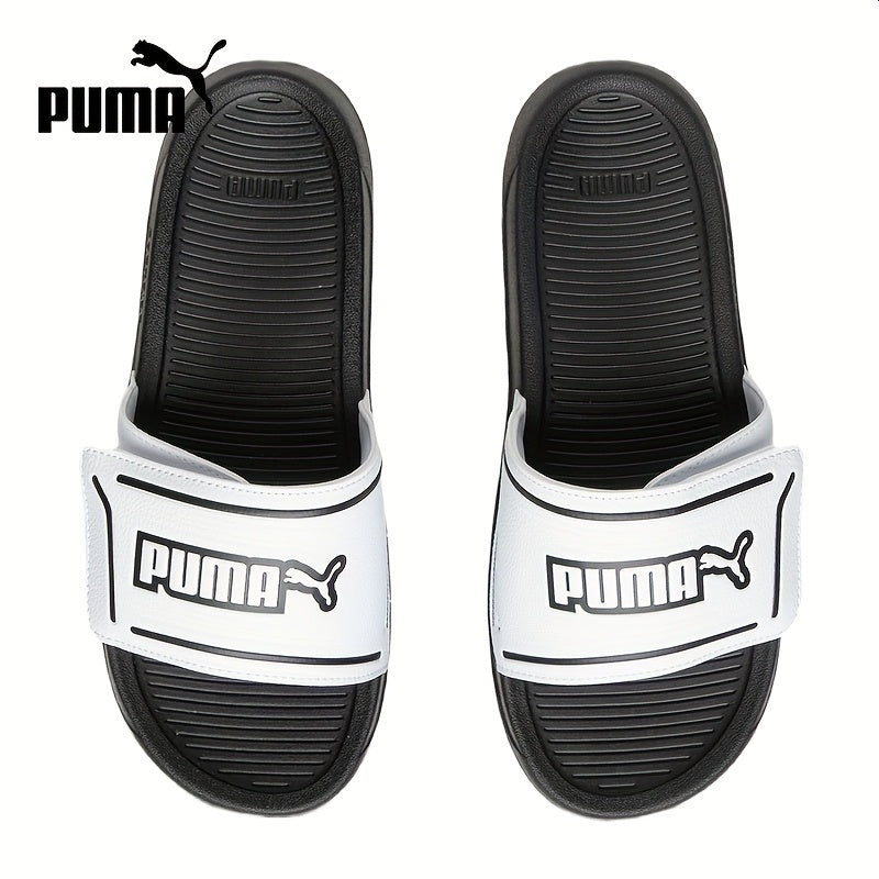 PUMA Slip-On Sneakers - White/Black Minimalist shoe - Cushioned PU Upper & Non-Slip Rubber Sole - Lightweight