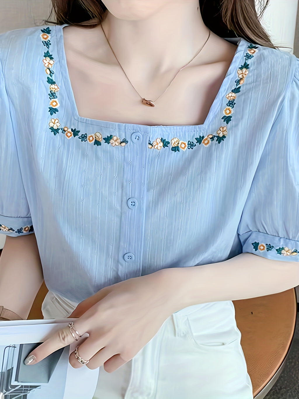 Embroidered Shirt for Women